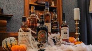 Our October 'Whiskies of the Month', covered in cobwebs and spiders, is themed for Halloween.